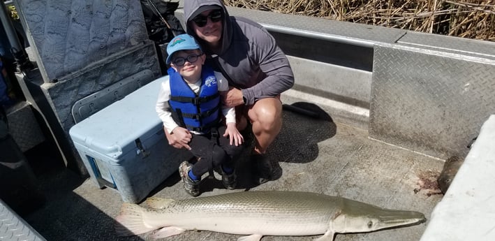 Alligator Gar fishing in Livingston, Texas
