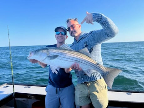 Striped Bass fishing in Montauk, New York