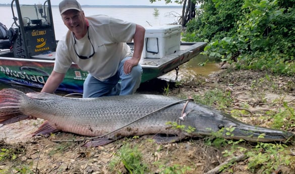 Alligator Gar fishing in Coldspring, Texas