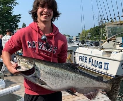 Atlantic Salmon Fishing in Manistee, Michigan
