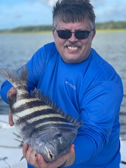 Sheepshead fishing in Johns Island, South Carolina