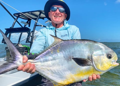 Florida Pompano fishing in Cudjoe Key, Florida