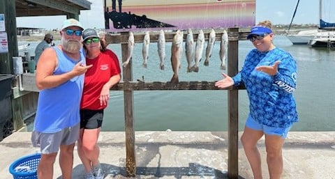 Fishing in Rockport, Texas