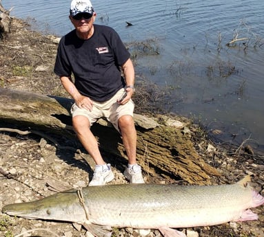 Alligator Gar fishing in Coldspring, Texas