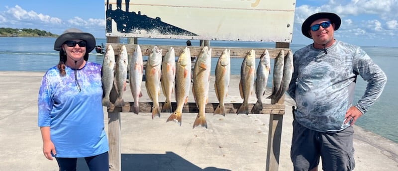 Redfish, Speckled Trout Fishing in Rockport, Texas