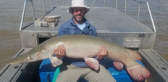 Alligator Gar fishing in Livingston, Texas