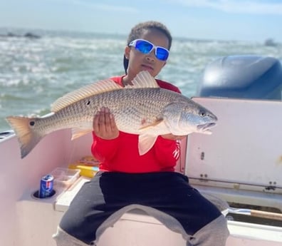 Redfish fishing in Galveston, Texas