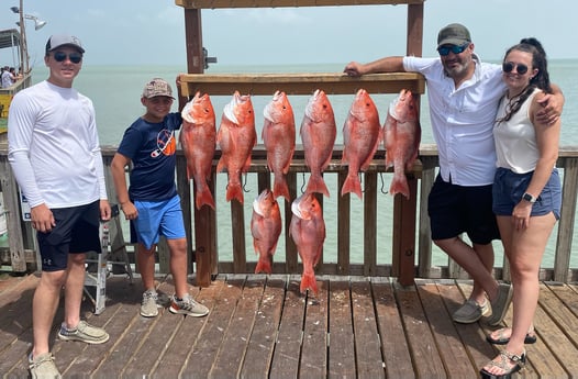 Red Snapper fishing in Port Isabel, Texas