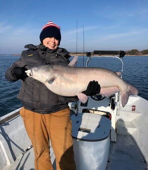Blue Catfish fishing in Whitney, Texas