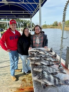 Sheepshead Fishing in Biloxi, Mississippi