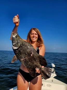 Tripletail Fishing in Boothville-Venice, Louisiana