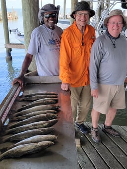 Speckled Trout / Spotted Seatrout fishing in San Leon, Texas