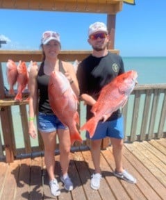 Red Snapper fishing in Port Isabel, Texas