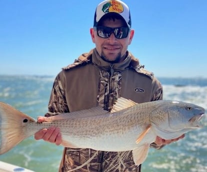 Redfish fishing in Galveston, Texas