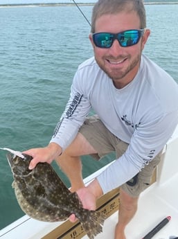 Flounder fishing in Little River, South Carolina