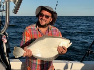 Flounder Fishing in Freeport, New York, USA