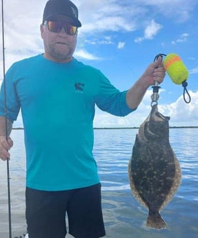 Flounder fishing in Texas City, Texas