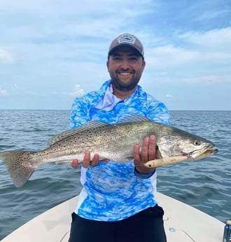 Speckled Trout / Spotted Seatrout fishing in Tiki Island, Texas