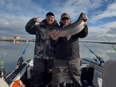 Steelhead Fishing in Lexington, Michigan