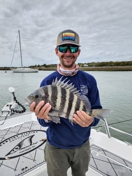 Sheepshead fishing in Johns Island, South Carolina