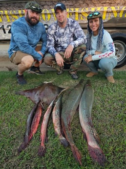 Alligator Gar, Ray Fishing in Livingston, Texas