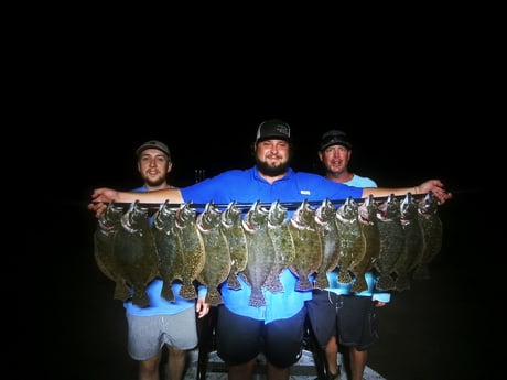 Flounder fishing in Rio Hondo, Texas
