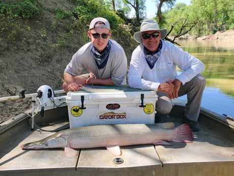 Alligator Gar fishing in Corsicana, Texas