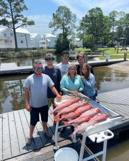 Red Snapper Fishing in Santa Rosa Beach, Florida