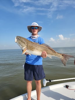 Redfish fishing in St Bernard, Louisiana, USA