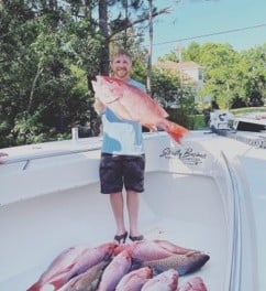 Red Snapper fishing in Santa Rosa Beach, Florida