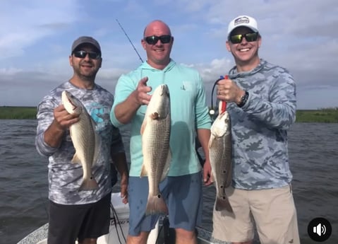 Redfish fishing in Buras, Louisiana