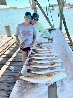 Redfish fishing in Port O'connor, Texas