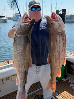 Fishing in Waukegan, Illinois