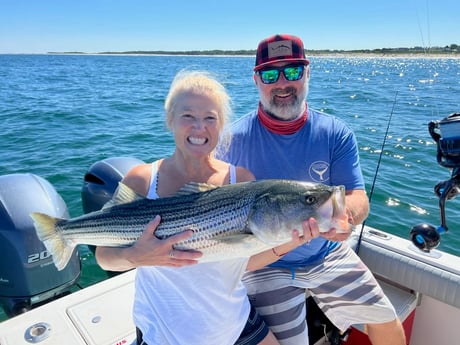 Striped Bass fishing in Chatham, Massachusetts