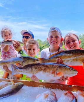 Redfish, Speckled Trout / Spotted Seatrout fishing in Buras, Louisiana