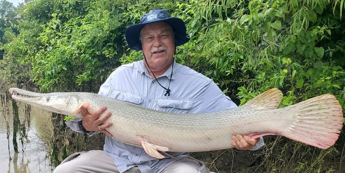 Alligator Gar fishing in Corsicana, Texas
