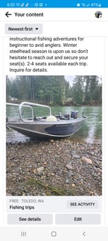Boat photo for Lower Columbia Spring Chinook