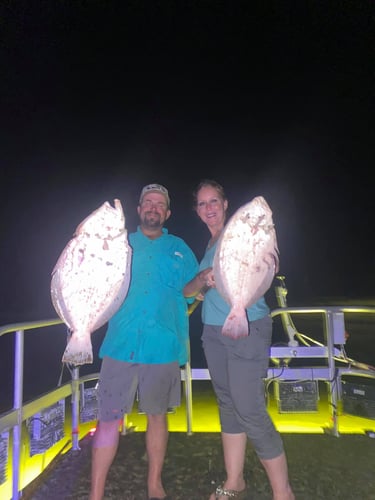 Night Time Flounder Gigging In Port O'Connor