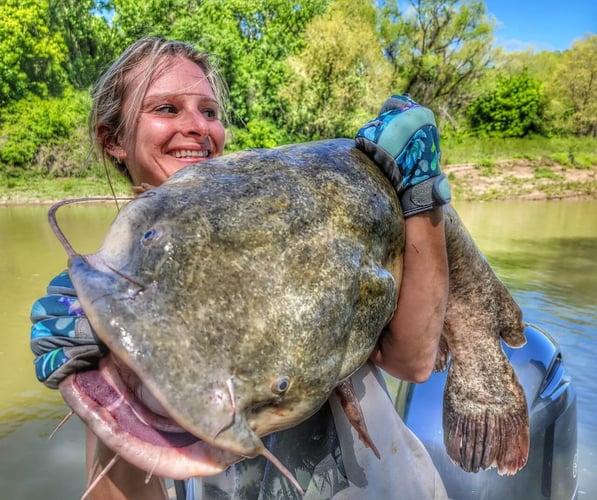 Lake Ray Hubbard Trophy Catfish Trip In Dallas