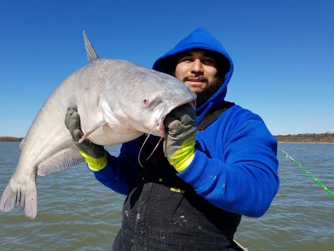 Lake Ray Hubbard Trophy Catfish Trip In Dallas