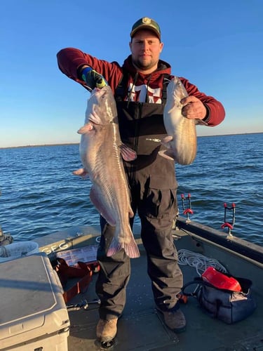 Lake Ray Hubbard Trophy Catfish Trip In Dallas