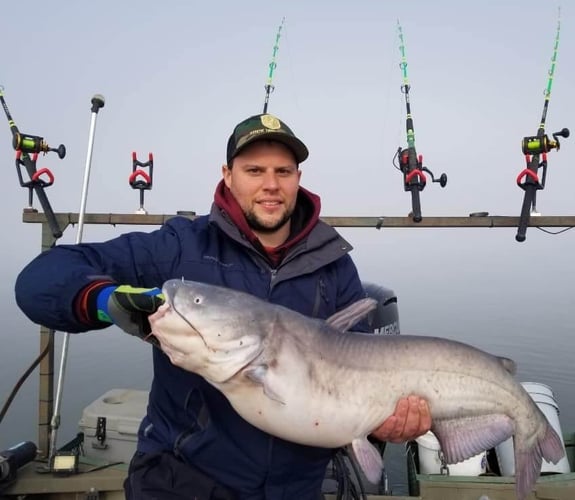 Lake Ray Hubbard Trophy Catfish Trip In Dallas