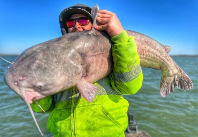 Lake Ray Hubbard Trophy Catfish Trip In Dallas