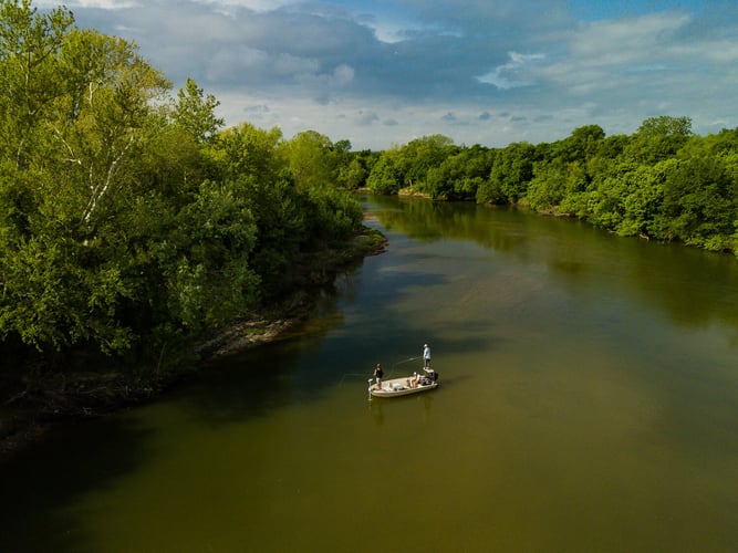 Colorado River Bass Fishing in Austin