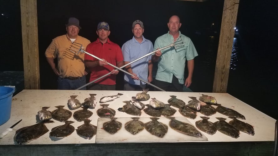 Nocturnal Assault Flounder Gigging Fishing Guide S in Aransas Pass
