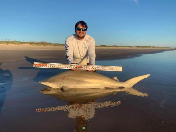 Afternoon Surf Fishing For Sharks In Corpus Christi