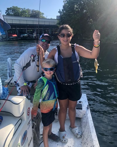 Lake Austin Kid Focused Fishing Trip in Austin