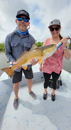 Reds In The Marsh - 25' Haynie In Golden Meadow