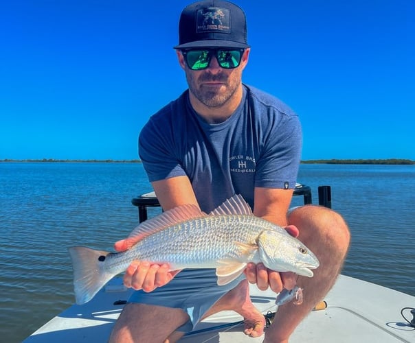 Hunting Redfish In The Shallows In Oak Hill