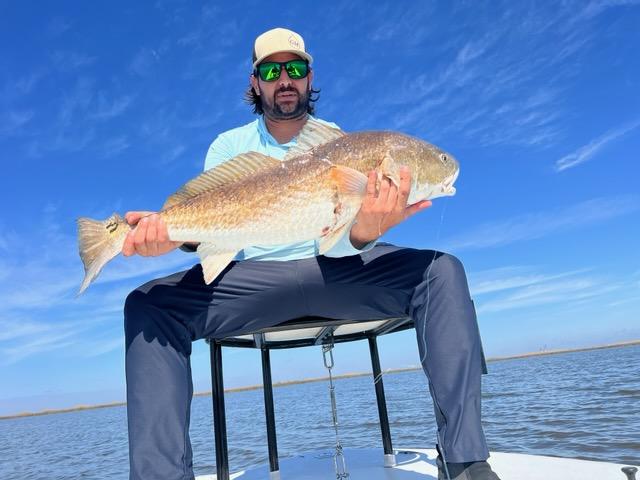 Hunting Redfish In The Shallows In Oak Hill
